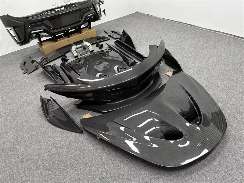 Dry Carbon Fiber Body Kit Bumpers Side Skirts Wing and Hood for 570/570s/540c Upgrade 600LT